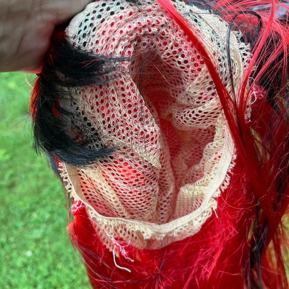 Cirque du Soleil Quidam Clown Mask Red Hair Wig Authentic Show Souvenir